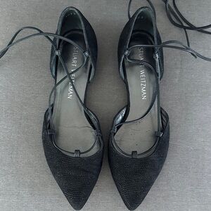 Stuart weitzman gilligan lace up flats